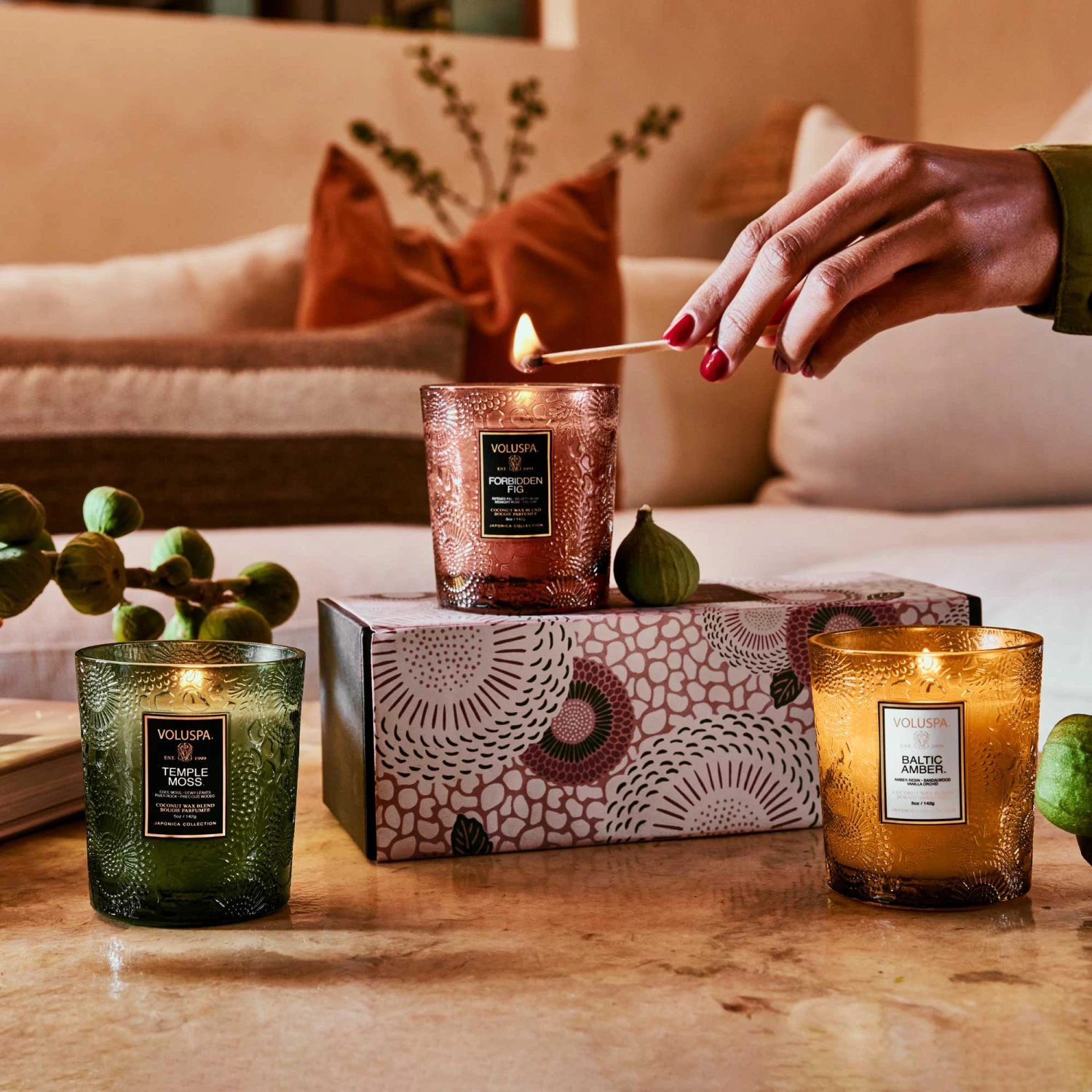 Voluspa Fragrant Foliage - 3 Demi Candle Gift Set 4 Voluspa Fragrant Foliage - 3 Demi Candle Gift Set - Image 2