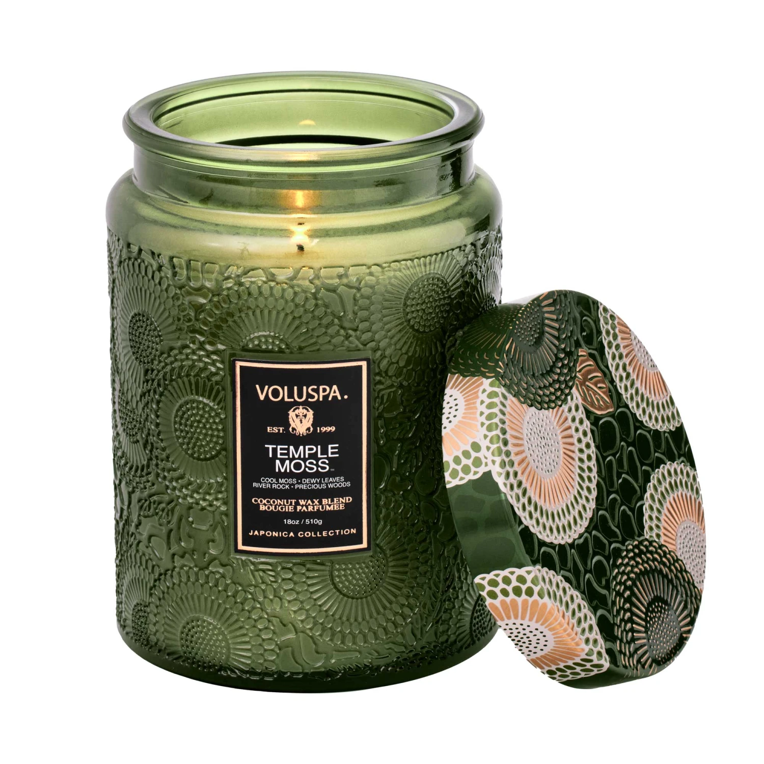 Voluspa Temple Moss - Large Jar Candle 3 Voluspa Temple Moss - Large Jar Candle