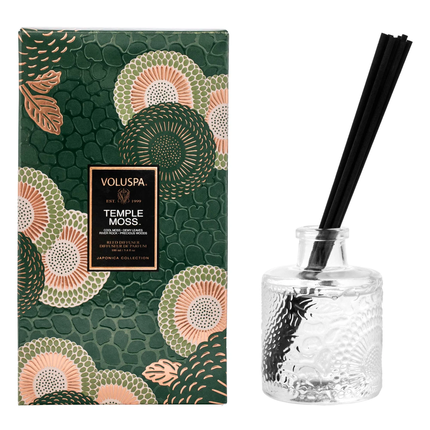 Voluspa Temple Moss - Reed Diffuser 3 Voluspa Temple Moss - Reed Diffuser