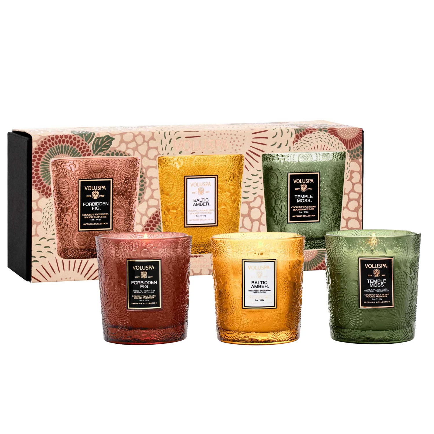 Voluspa Fragrant Foliage - 3 Demi Candle Gift Set 3 Voluspa Fragrant Foliage - 3 Demi Candle Gift Set