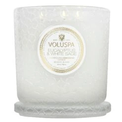 Voluspa Eucalyptus & White Sage - Luxe Candle 7 Voluspa Eucalyptus & White Sage - Luxe Candle -Voluspa FA21 PRopt 8137 003