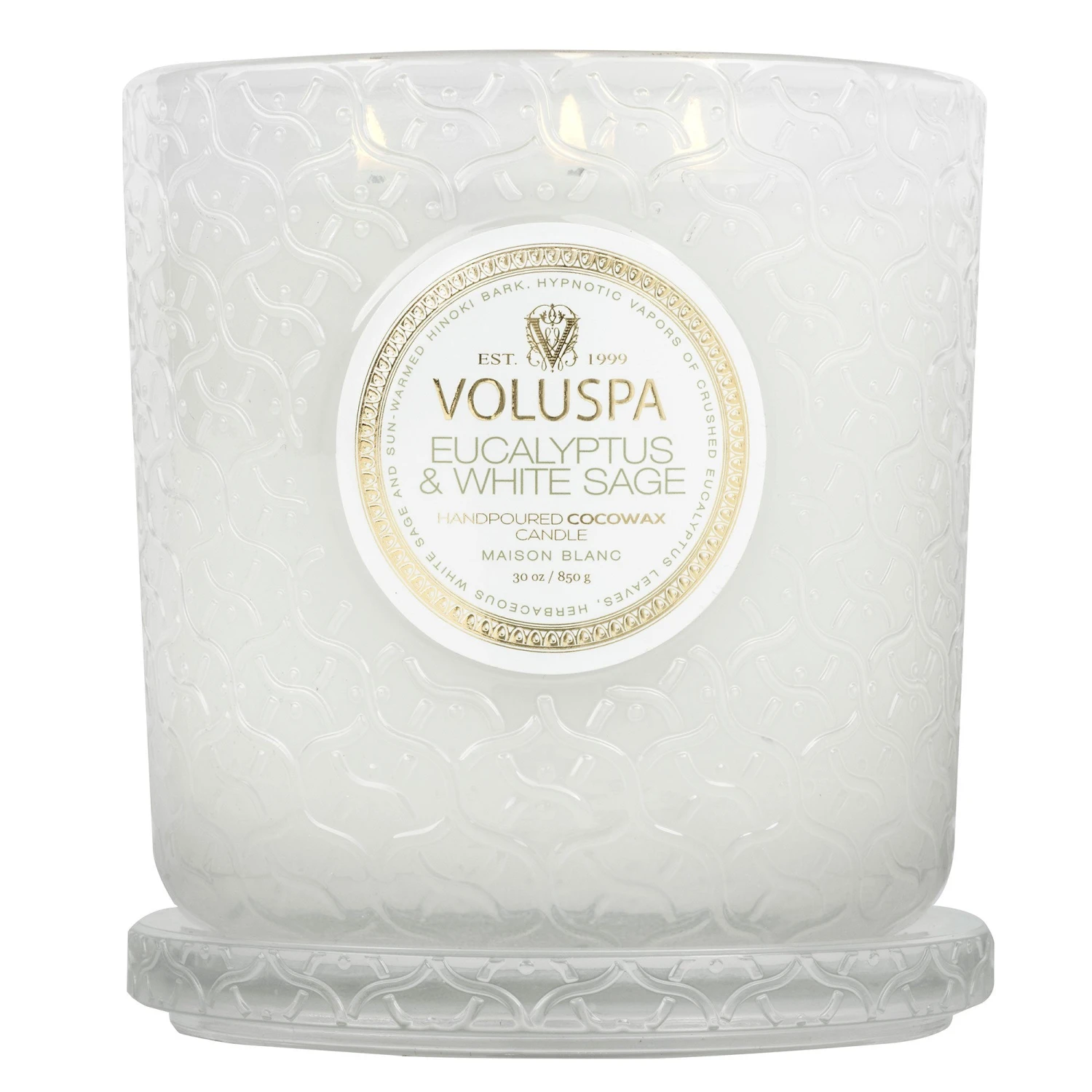 Voluspa Eucalyptus & White Sage - Luxe Candle 5 Voluspa Eucalyptus & White Sage - Luxe Candle - Image 3