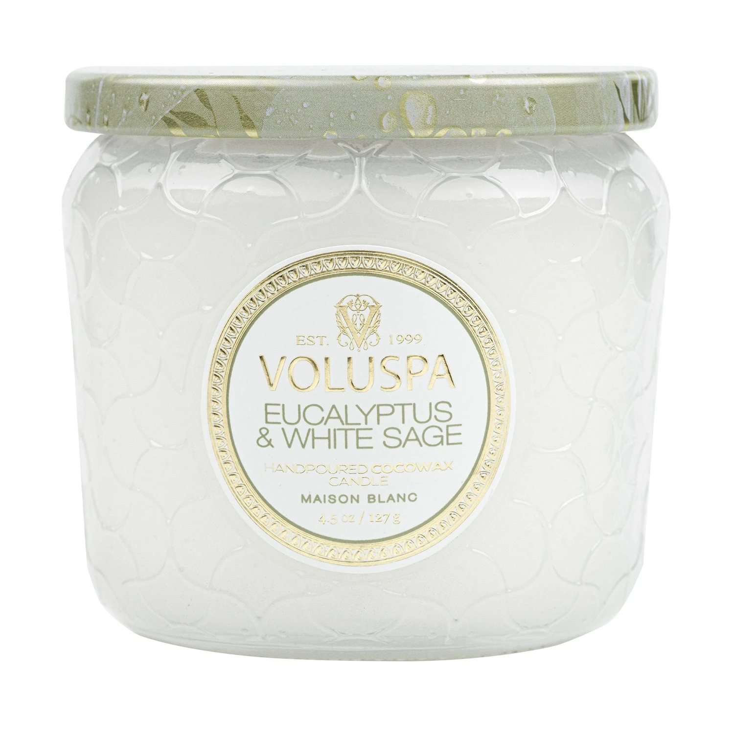 Voluspa Eucalyptus & White Sage - Petite Jar Candle 3 Voluspa Eucalyptus & White Sage - Petite Jar Candle