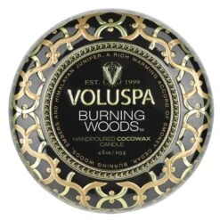 Voluspa Burning Woods - Mini Tin Candle 10 Voluspa Burning Woods - Mini Tin Candle -Voluspa FA21 PRopt 8217 002