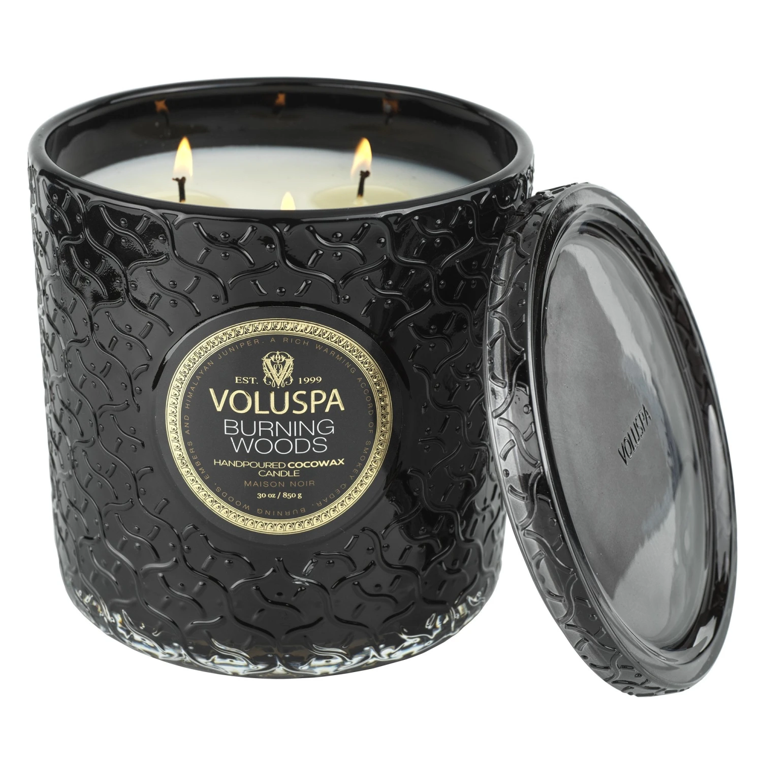 Voluspa Burning Woods - Luxe Candle 6 Voluspa Burning Woods - Luxe Candle - Image 4