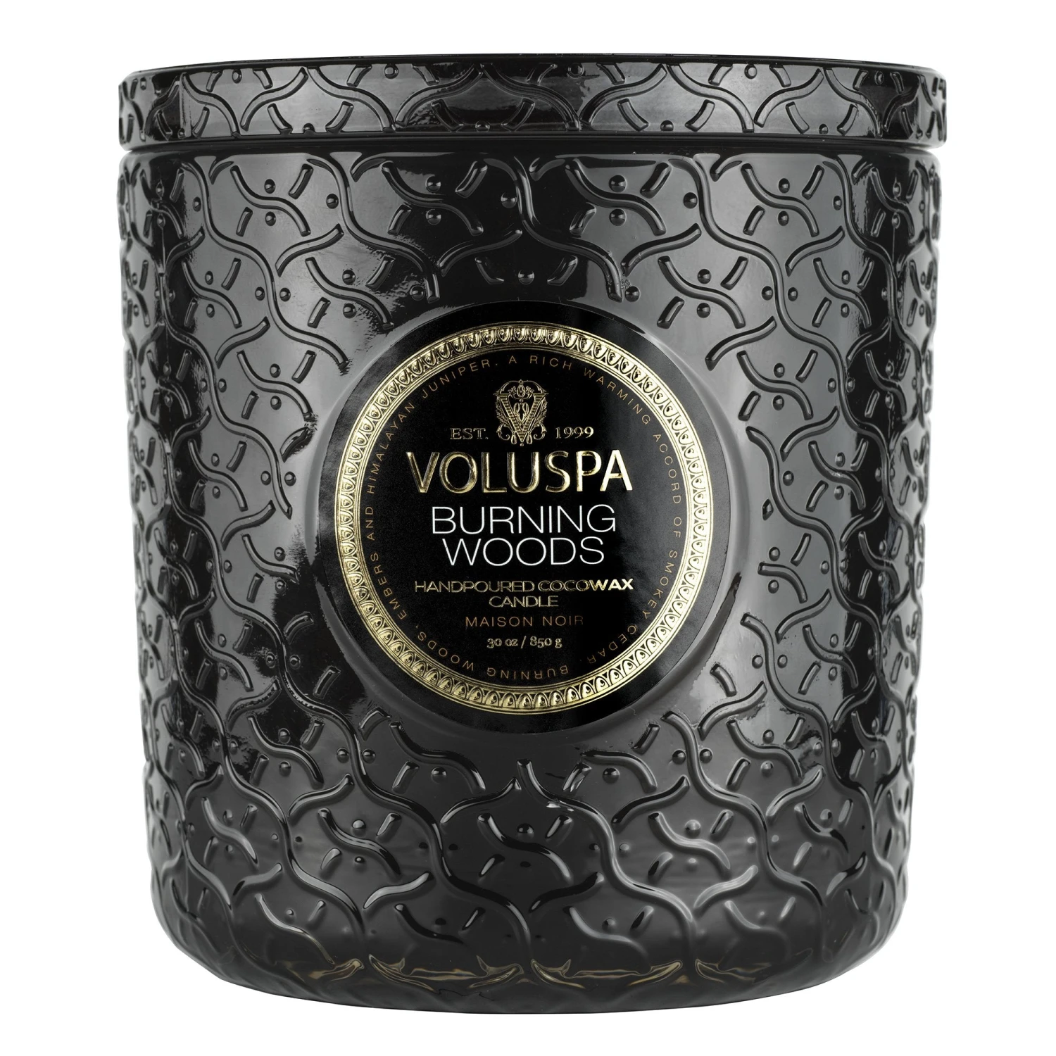 Voluspa Burning Woods - Luxe Candle 3 Voluspa Burning Woods - Luxe Candle