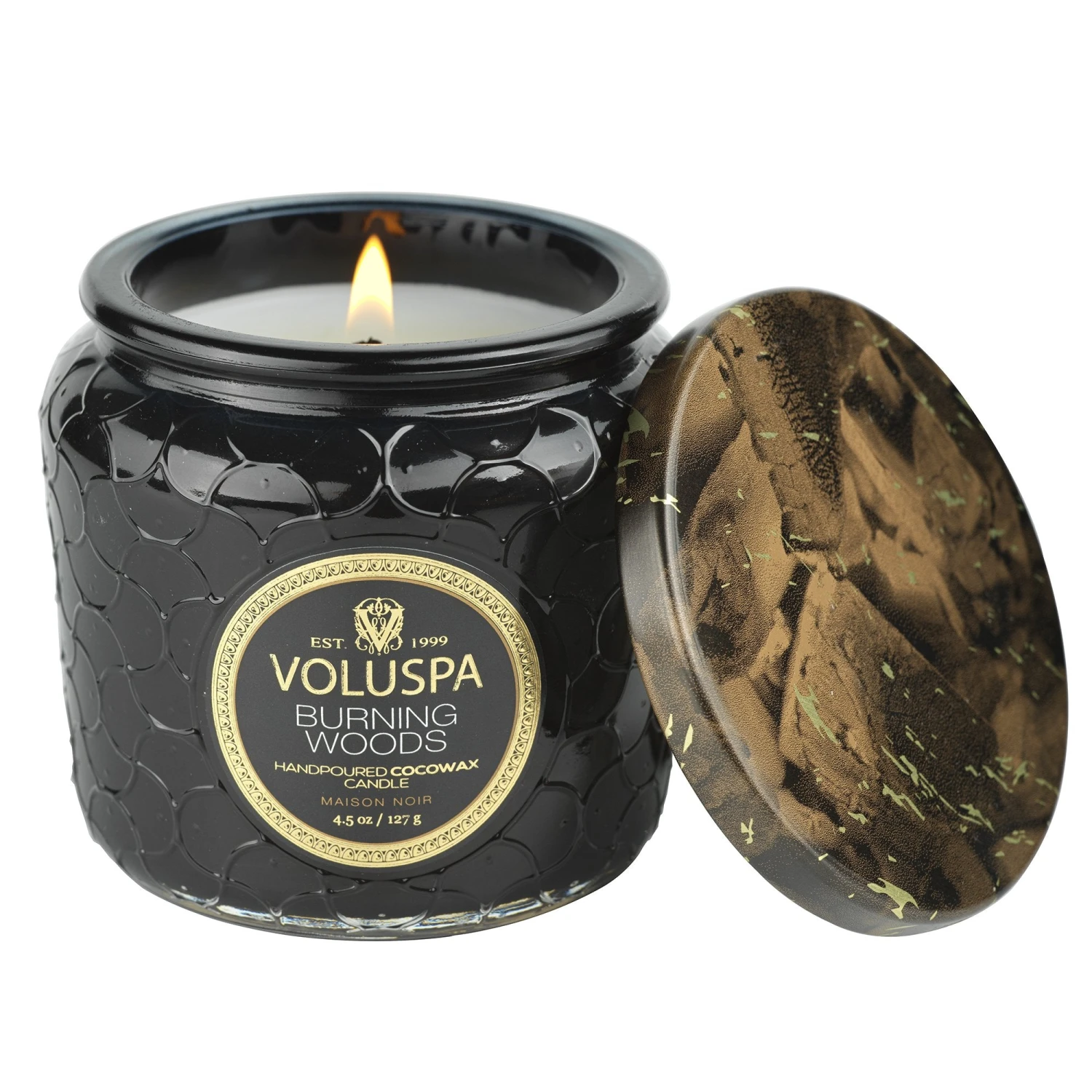 Voluspa Burning Woods - Petite Jar Candle 6 Voluspa Burning Woods - Petite Jar Candle - Image 4