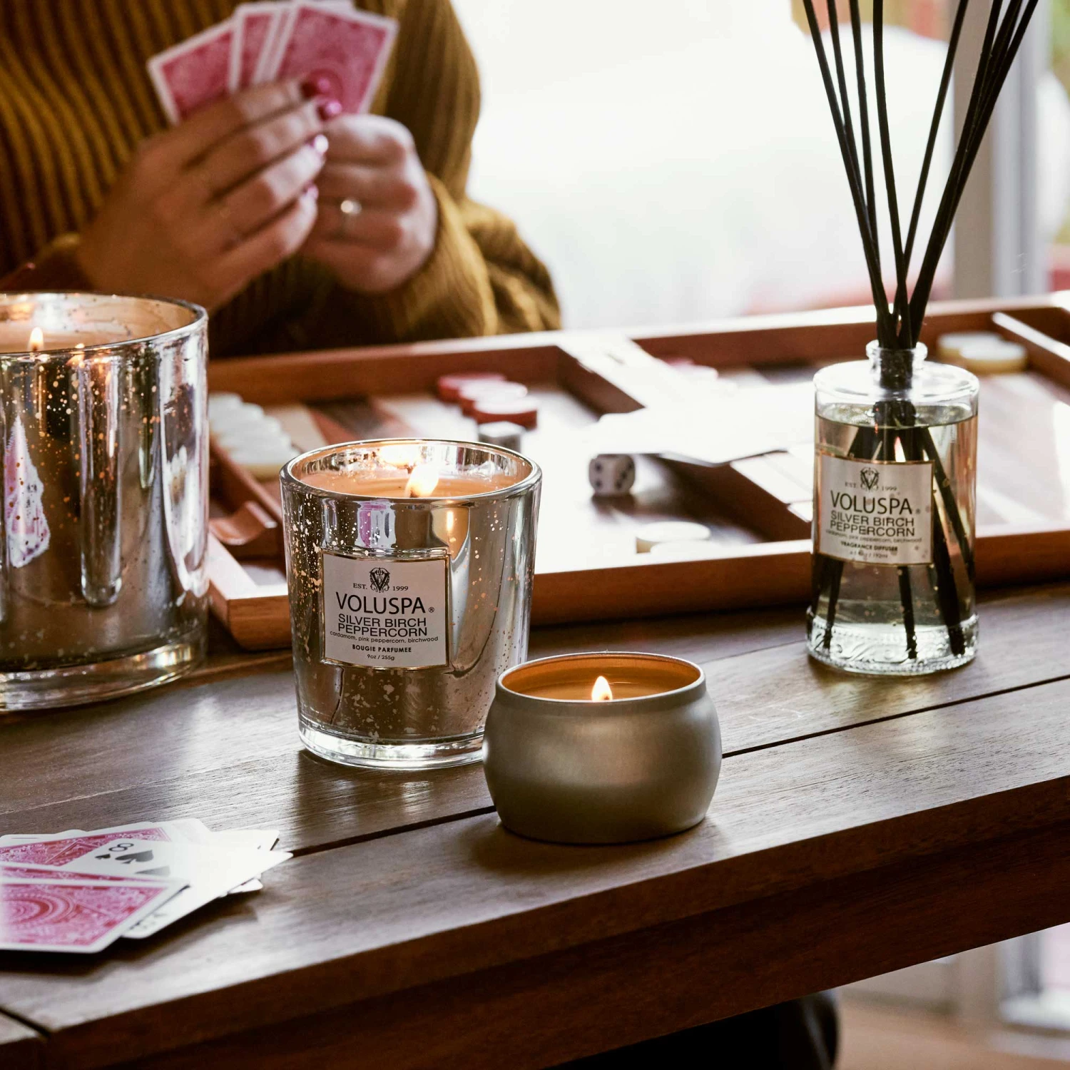 Voluspa Silver Birch Peppercorn - Classic Candle 6 Voluspa Silver Birch Peppercorn - Classic Candle - Image 4