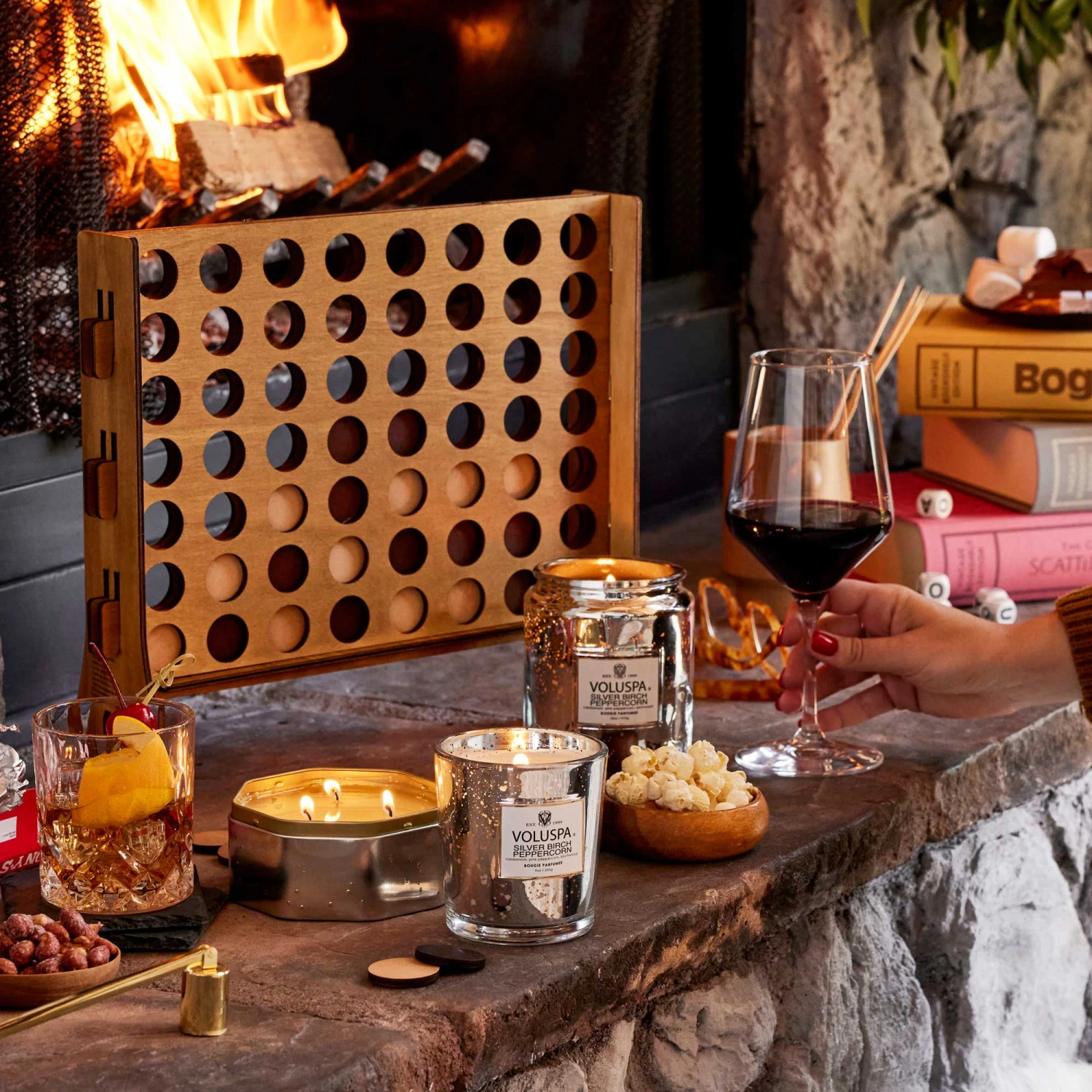 Voluspa Silver Birch Peppercorn - 3 Wick Octagon Tin Candle 4 Voluspa Silver Birch Peppercorn - 3 Wick Octagon Tin Candle - Image 2