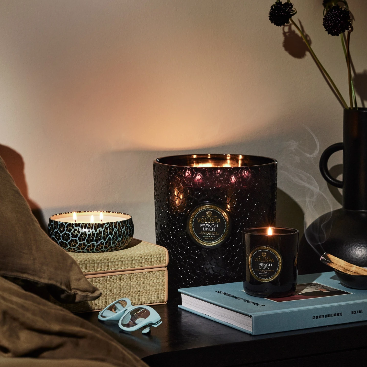 Voluspa French Linen - 5 Wick Hearth Candle 4 Voluspa French Linen - 5 Wick Hearth Candle - Image 2