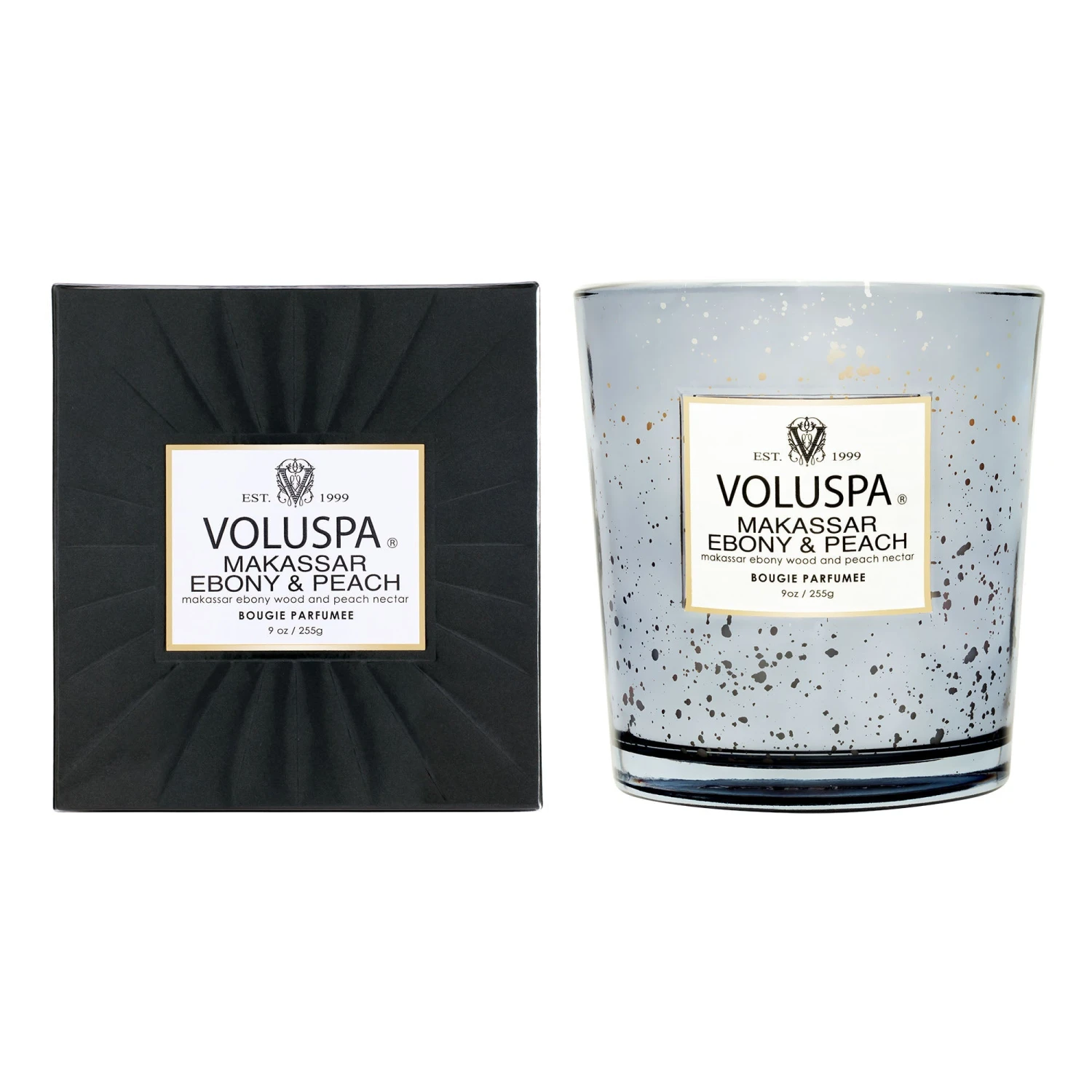 Voluspa Makassar Ebony & Peach - Classic Candle 3 Voluspa Makassar Ebony & Peach - Classic Candle