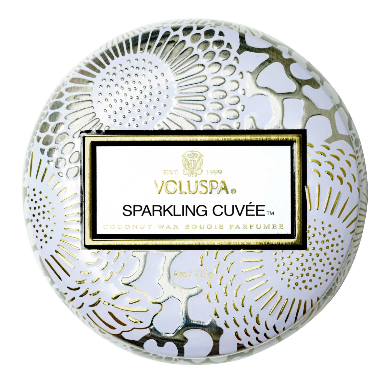 Voluspa Sparkling Cuvée - Mini Tin Candle 4 Voluspa Sparkling Cuvée - Mini Tin Candle - Image 2