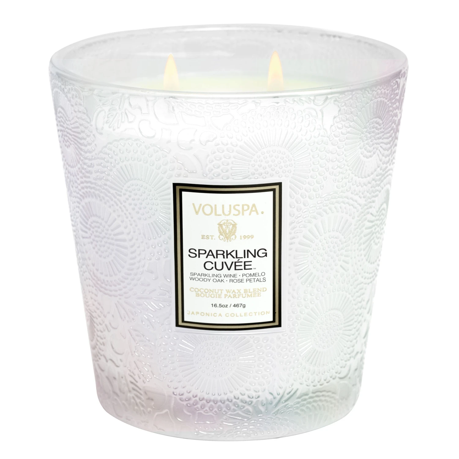 Voluspa Sparkling Cuvée - 2 Wick Hearth Candle 5 Voluspa Sparkling Cuvée - 2 Wick Hearth Candle - Image 3