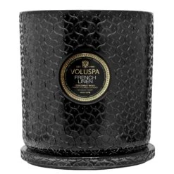 Voluspa French Linen - 5 Wick Hearth Candle 9 Voluspa French Linen - 5 Wick Hearth Candle -Voluspa FA22 PRopt French Linen 8504 3