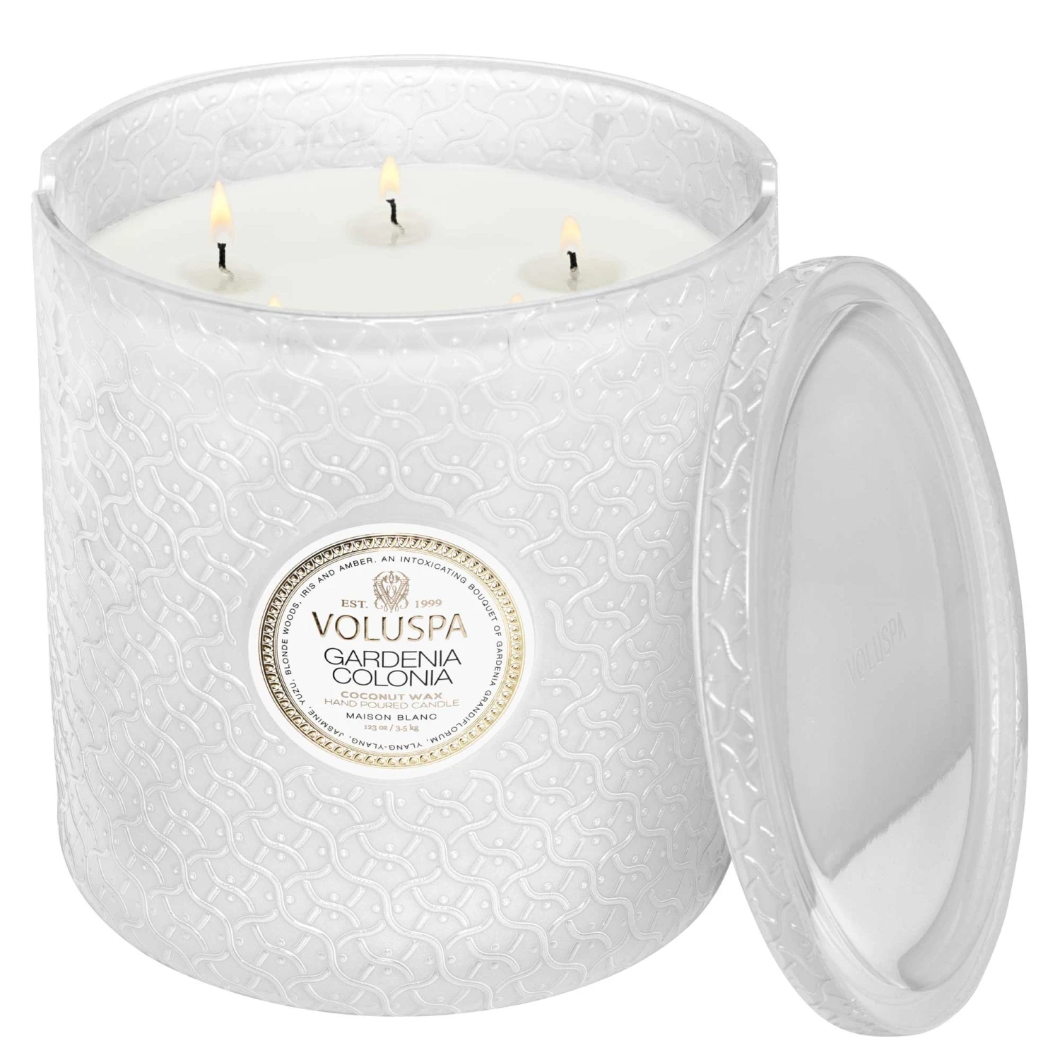 Voluspa Gardenia Colonia - 5 Wick Hearth Candle 5 Voluspa Gardenia Colonia - 5 Wick Hearth Candle - Image 3