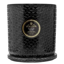 Voluspa Suede Noir - 5 Wick Hearth Candle 9 Voluspa Suede Noir - 5 Wick Hearth Candle -Voluspa FA22 PRopt Suede Noir 8503 3