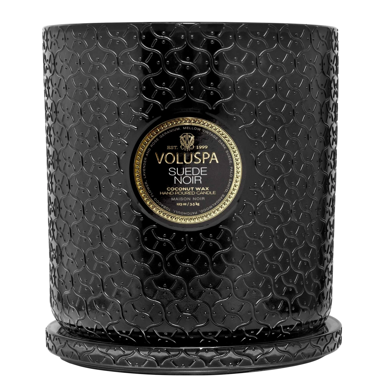 Voluspa Suede Noir - 5 Wick Hearth Candle 6 Voluspa Suede Noir - 5 Wick Hearth Candle - Image 4