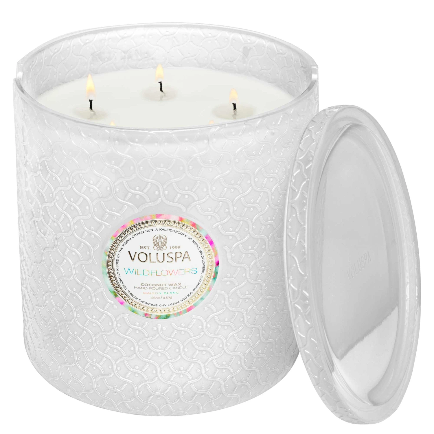 Voluspa Wildflowers - 5 Wick Hearth Candle 5 Voluspa Wildflowers - 5 Wick Hearth Candle - Image 3
