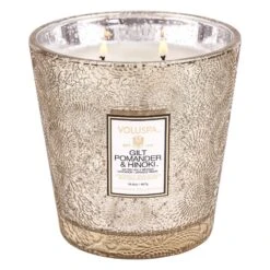 Voluspa Gilt Pomander & Hinoki - 2 Wick Hearth Candle 9 Voluspa Gilt Pomander & Hinoki - 2 Wick Hearth Candle -Voluspa HO21 PRopt 73616 001