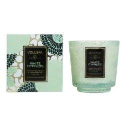 Voluspa White Cypress - Petite Pedestal Candle 9 Voluspa White Cypress - Petite Pedestal Candle -Voluspa HO21 PRopt 73919 002