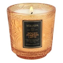 Voluspa Spiced Pumpkin Latte - Petite Pedestal Candle