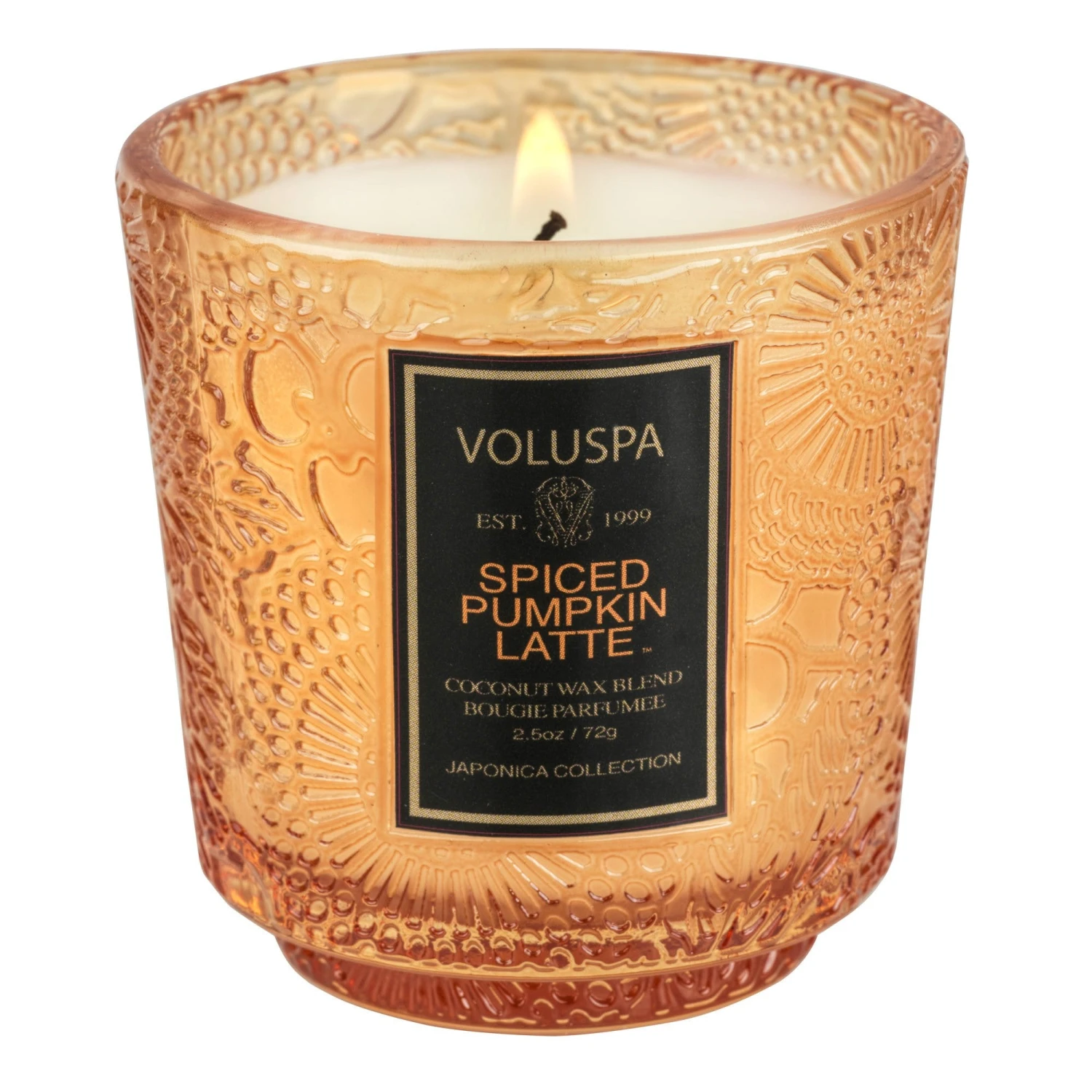 Voluspa Spiced Pumpkin Latte - Petite Pedestal Candle 3 Voluspa Spiced Pumpkin Latte - Petite Pedestal Candle