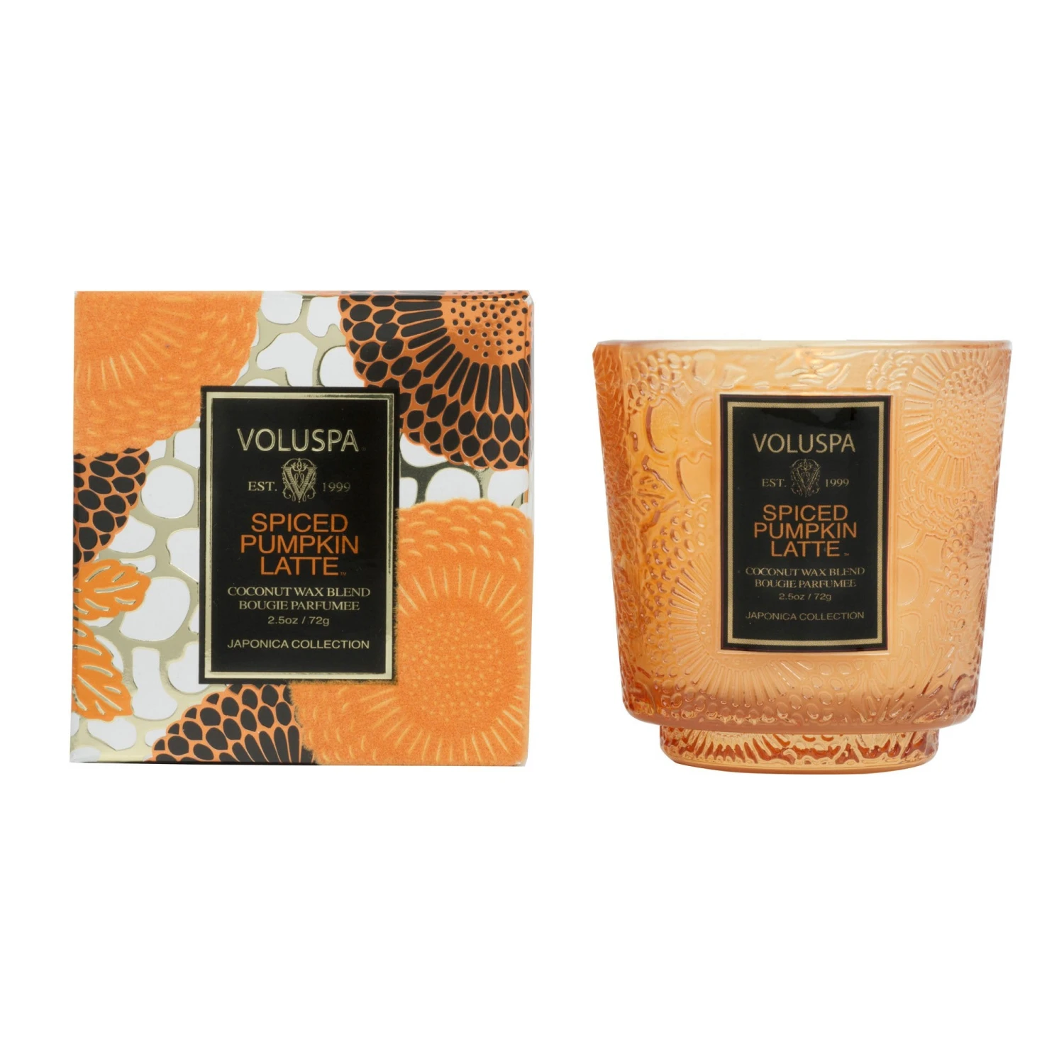 Voluspa Spiced Pumpkin Latte - Petite Pedestal Candle 5 Voluspa Spiced Pumpkin Latte - Petite Pedestal Candle - Image 3