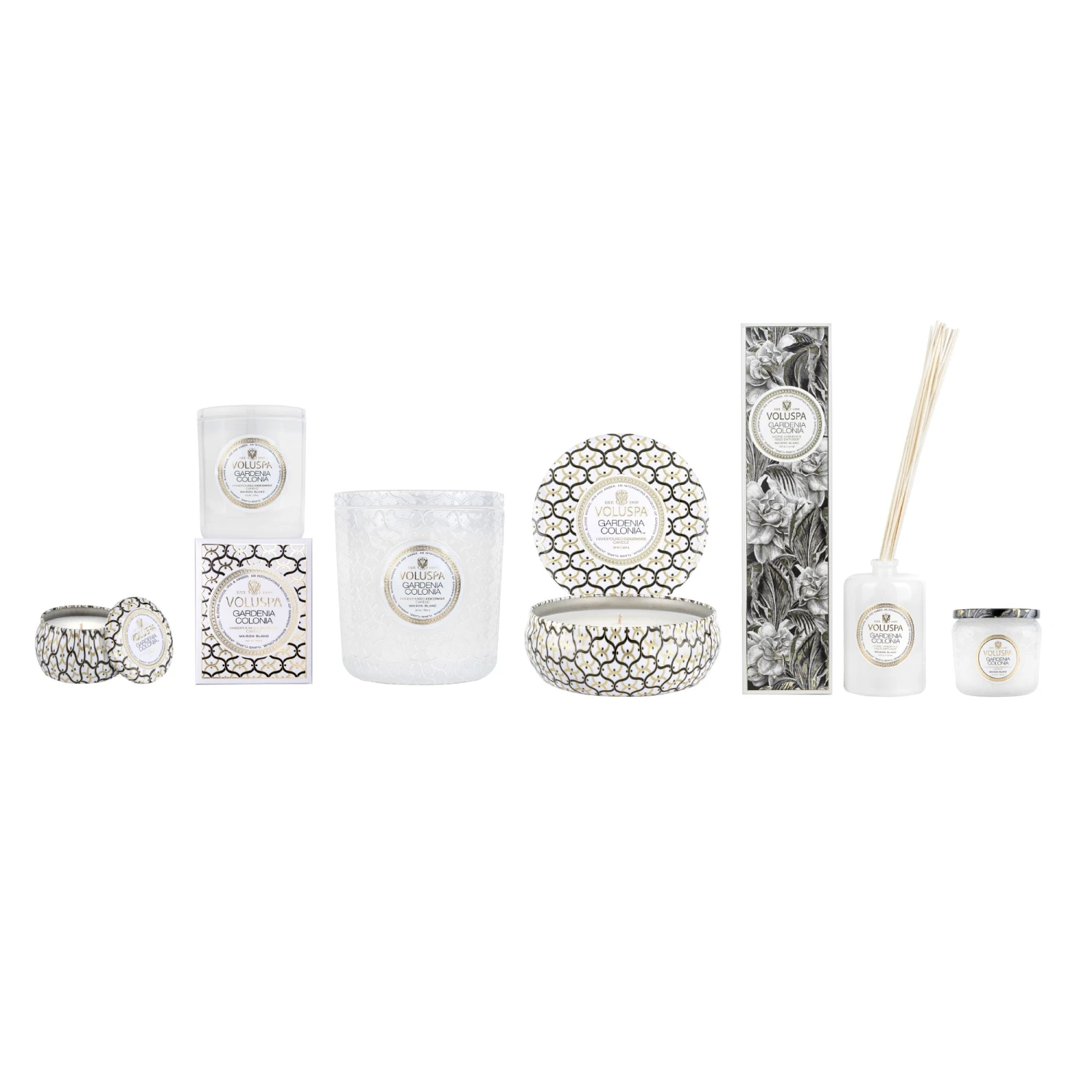 Voluspa Gardenia Colonia - 3 Wick Tin Candle 8 Voluspa Gardenia Colonia - 3 Wick Tin Candle - Image 6