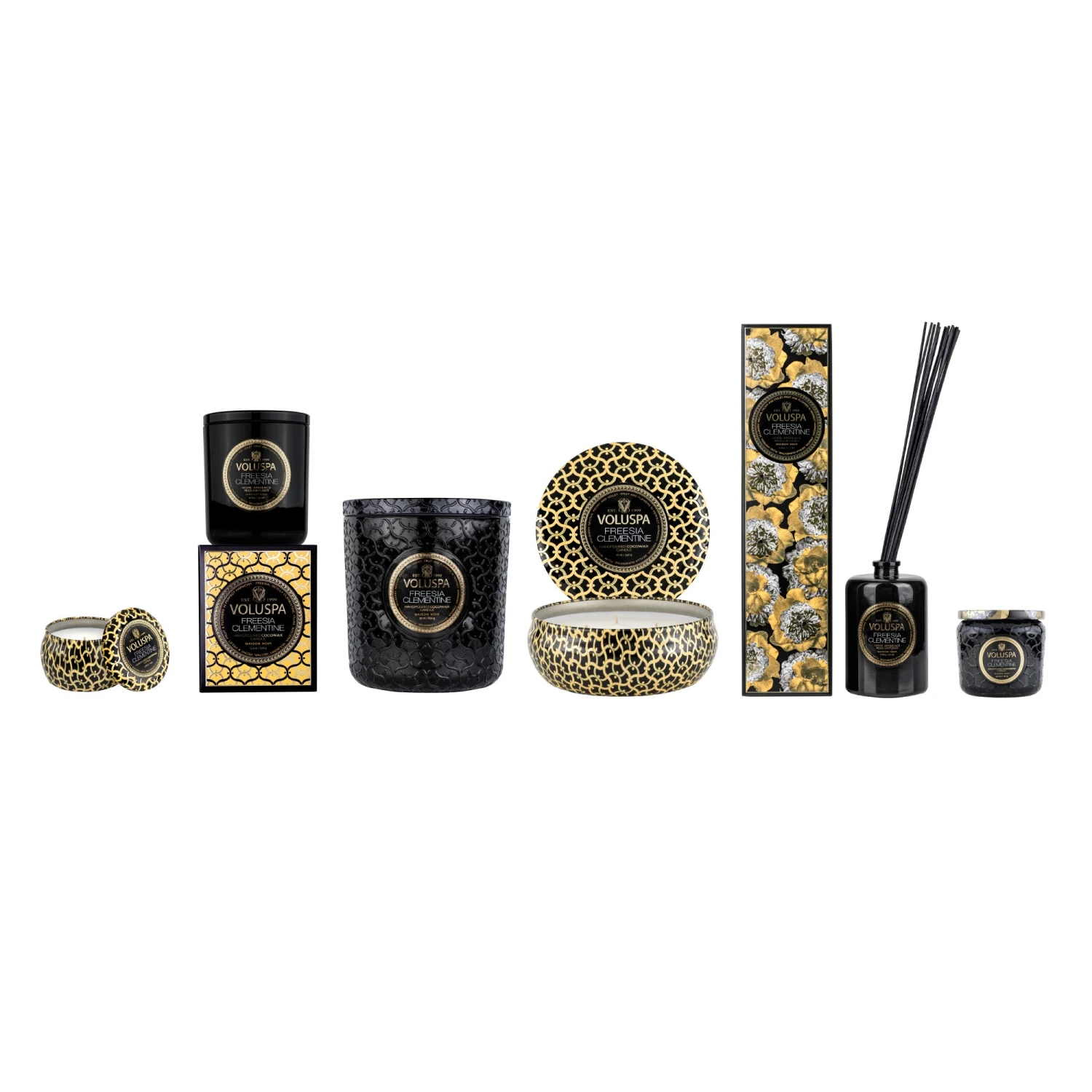 Voluspa Freesia Clementine - 3 Wick Tin Candle 9 Voluspa Freesia Clementine - 3 Wick Tin Candle - Image 7