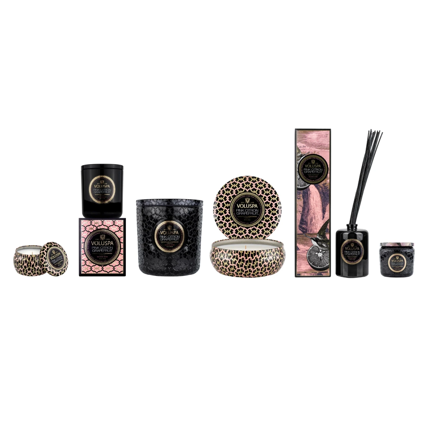 Voluspa Pink Citron Grapefruit - Mini Tin Candle 9 Voluspa Pink Citron Grapefruit - Mini Tin Candle - Image 7