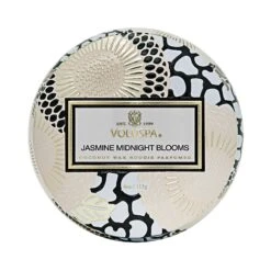 Voluspa Jasmine Midnight Blooms - Mini Tin Candle 9 Voluspa Jasmine Midnight Blooms - Mini Tin Candle -Voluspa S23 PR 72134 3