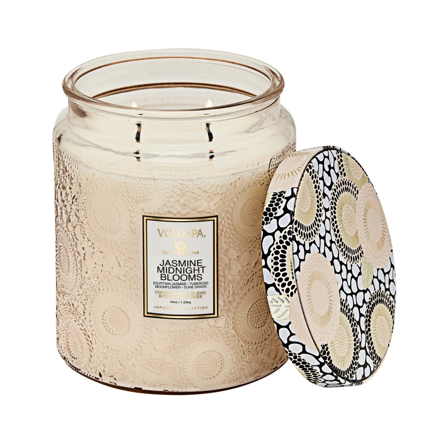 Voluspa Jasmine Midnight Blooms - Luxe Jar Candle 3 Voluspa Jasmine Midnight Blooms - Luxe Jar Candle
