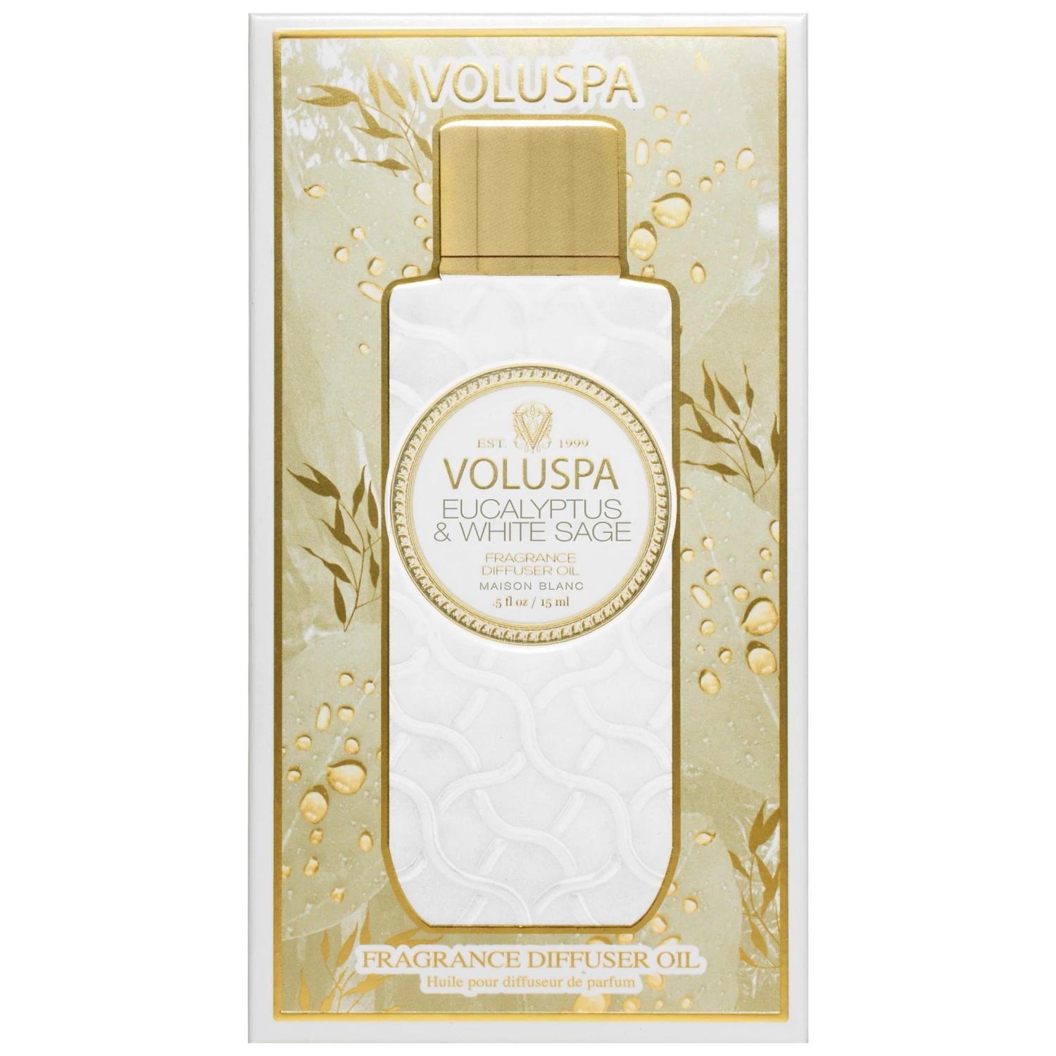 Voluspa Eucalyptus & White Sage - Ultrasonic Diffuser Fragrance Oil 3 Voluspa Eucalyptus & White Sage - Ultrasonic Diffuser Fragrance Oil