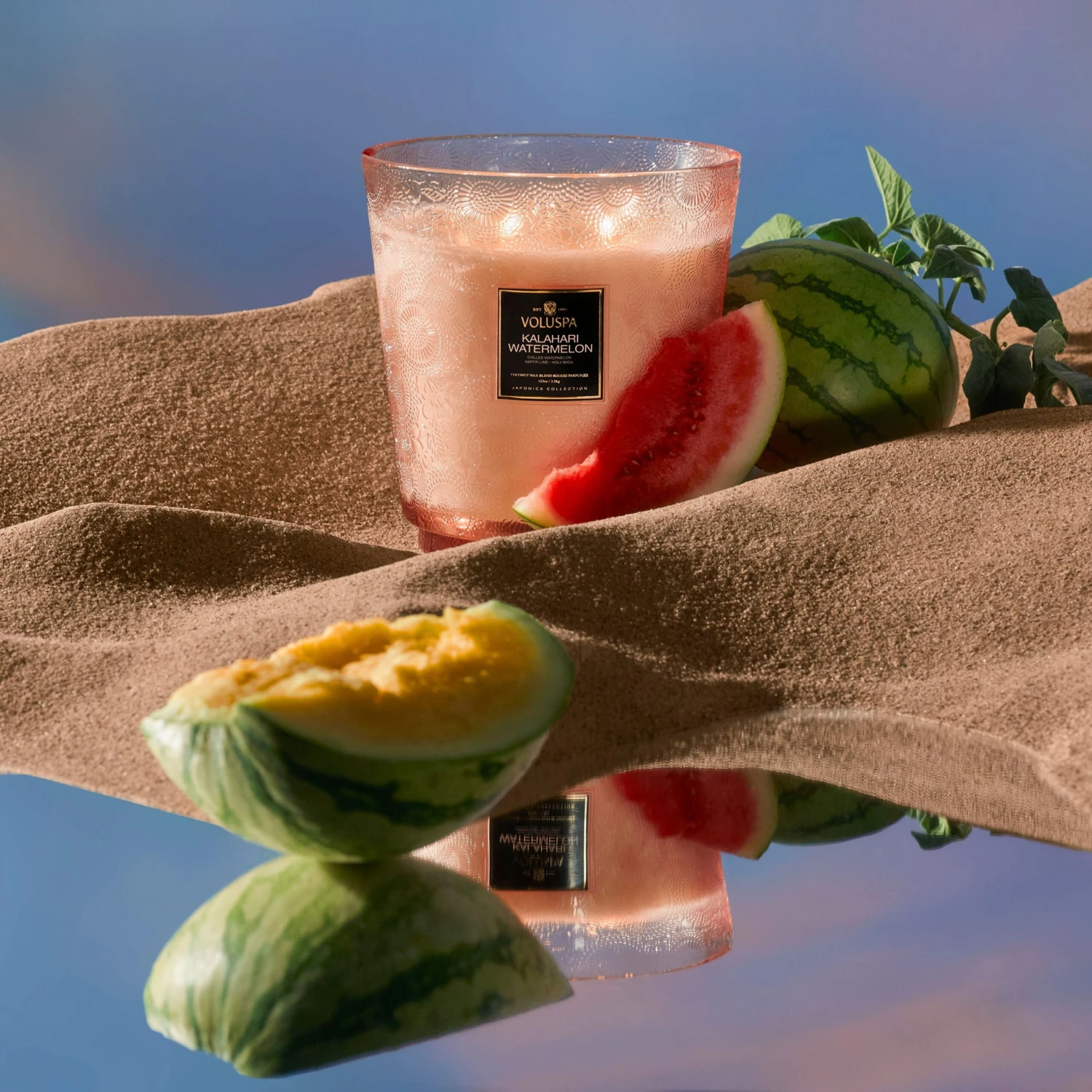 Voluspa Kalahari Watermelon - 5 Wick Hearth Candle 4 Voluspa Kalahari Watermelon - 5 Wick Hearth Candle - Image 2