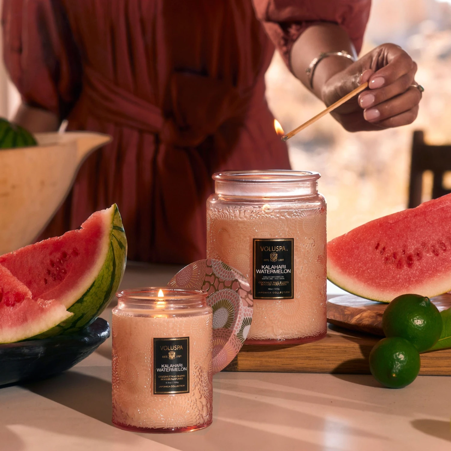 Voluspa Kalahari Watermelon - Large Jar Candle 4 Voluspa Kalahari Watermelon - Large Jar Candle - Image 2