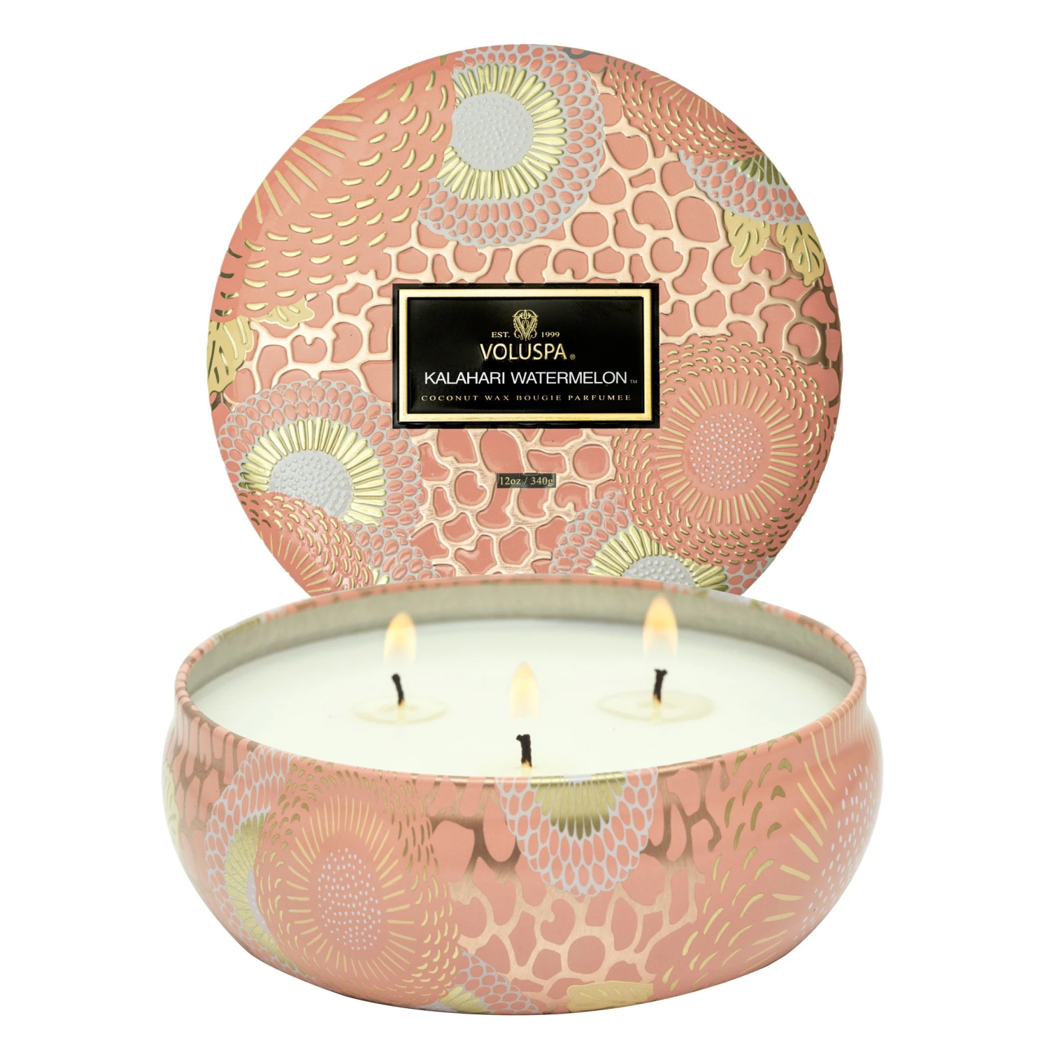 Voluspa Kalahari Watermelon - 3 Wick Tin Candle 7 Voluspa Kalahari Watermelon - 3 Wick Tin Candle - Image 5