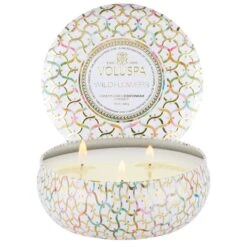 Voluspa Wildflowers - 3 Wick Tin Candle 13 Voluspa Wildflowers - 3 Wick Tin Candle -Voluspa SP22 PRopt 8128 1 WEB