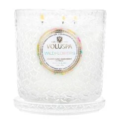 Voluspa Wildflowers - Luxe Candle 12 Voluspa Wildflowers - Luxe Candle -Voluspa SP22 PRopt 8138 3 WEB
