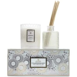 Voluspa Mokara - Scalloped EdgeCandle & Diffuser Gift Set