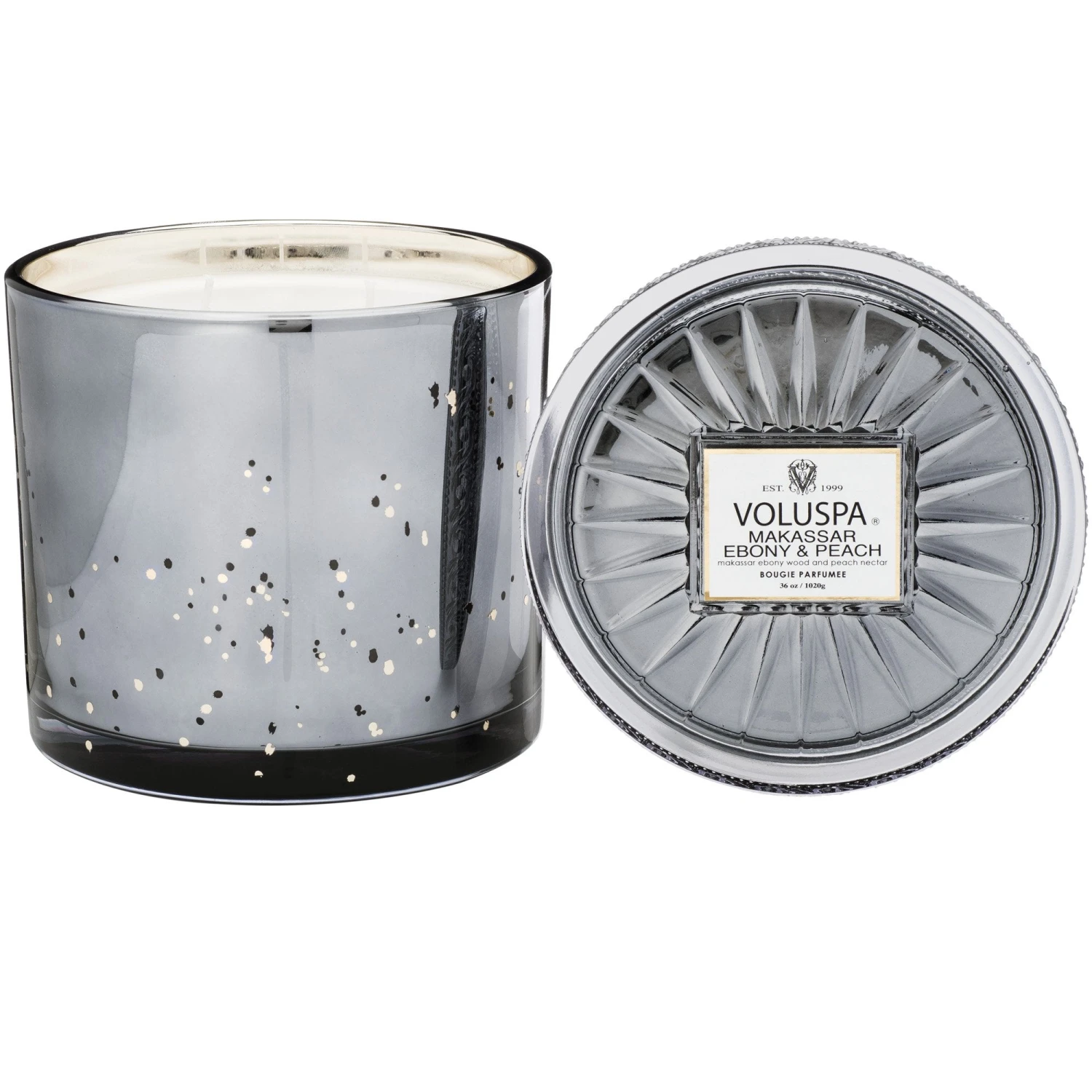 Voluspa Makassar Ebony & Peach - 3 Wick Grande Maison Candle 3 Voluspa Makassar Ebony & Peach - 3 Wick Grande Maison Candle