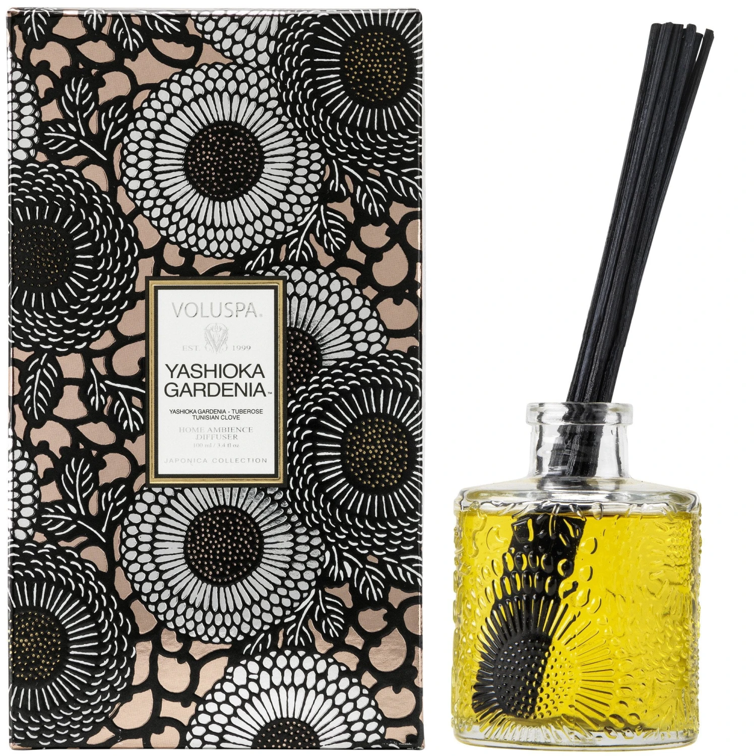 Voluspa Yashioka Gardenia - Reed Diffuser 3 Voluspa Yashioka Gardenia - Reed Diffuser