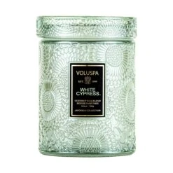 Voluspa White Cypress - Small Jar Candle