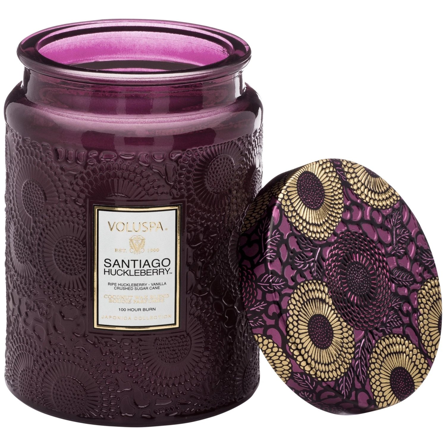 Voluspa Santiago Huckleberry - Large Jar Candle 4 Voluspa Santiago Huckleberry - Large Jar Candle - Image 2