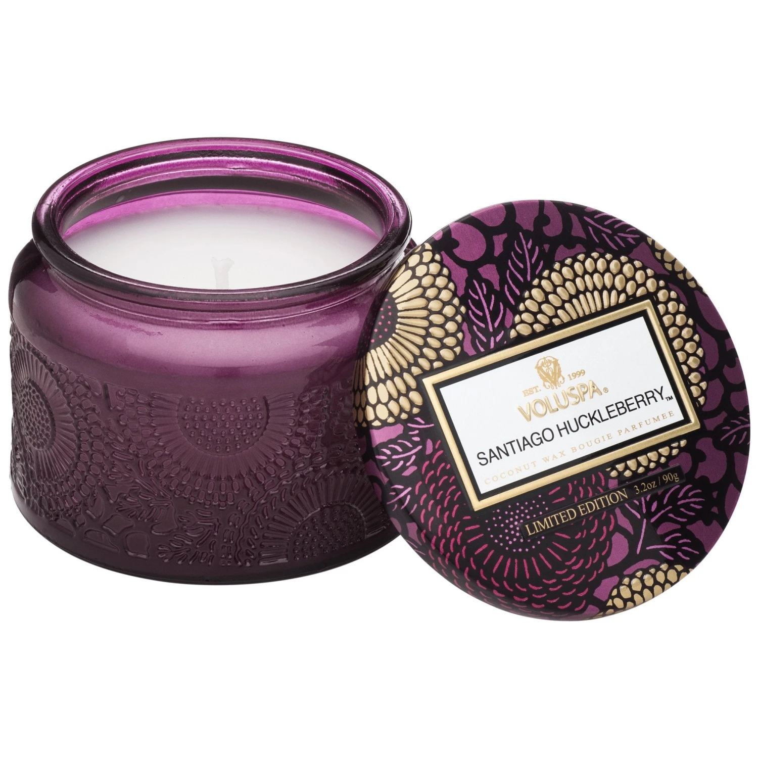 Voluspa Santiago Huckleberry - Petite Jar Candle 4 Voluspa Santiago Huckleberry - Petite Jar Candle - Image 2