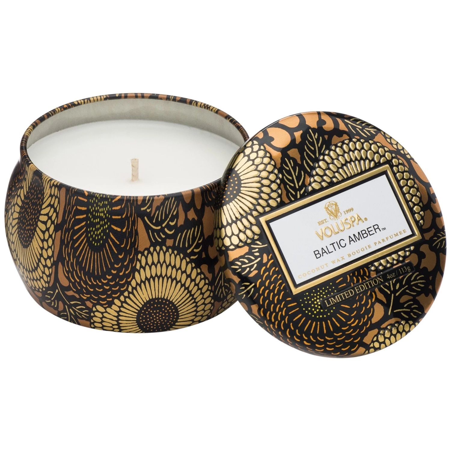 Voluspa Baltic Amber - Mini Tin Candle 3 Voluspa Baltic Amber - Mini Tin Candle