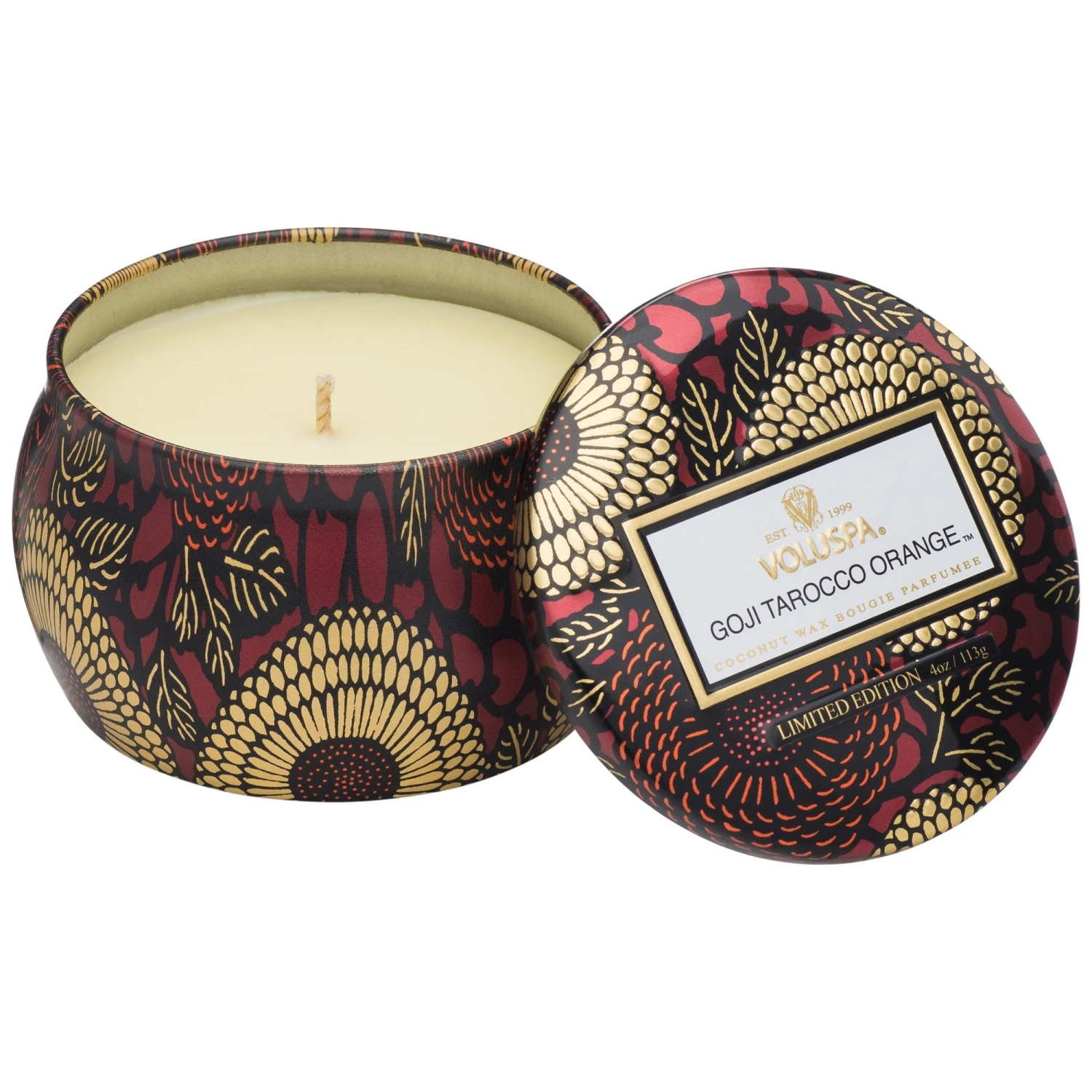 Voluspa Goji Tarocco Orange - Mini Tin Candle 3 Voluspa Goji Tarocco Orange - Mini Tin Candle