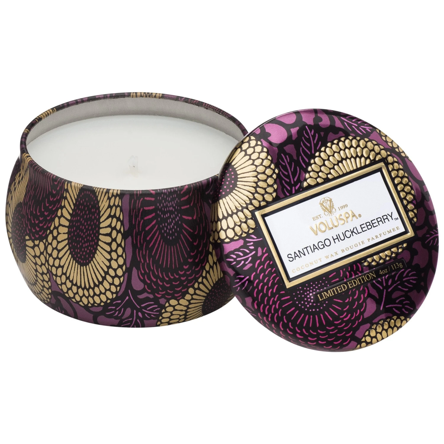 Voluspa Santiago Huckleberry - Mini Tin Candle 3 Voluspa Santiago Huckleberry - Mini Tin Candle