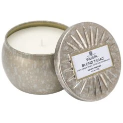 Voluspa 14 Voluspa Blond Tabac - Mini Tin Candle