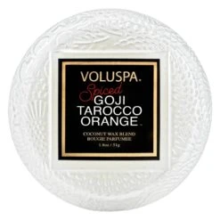Voluspa Spiced Goji Tarocco Orange - Macaron Candle