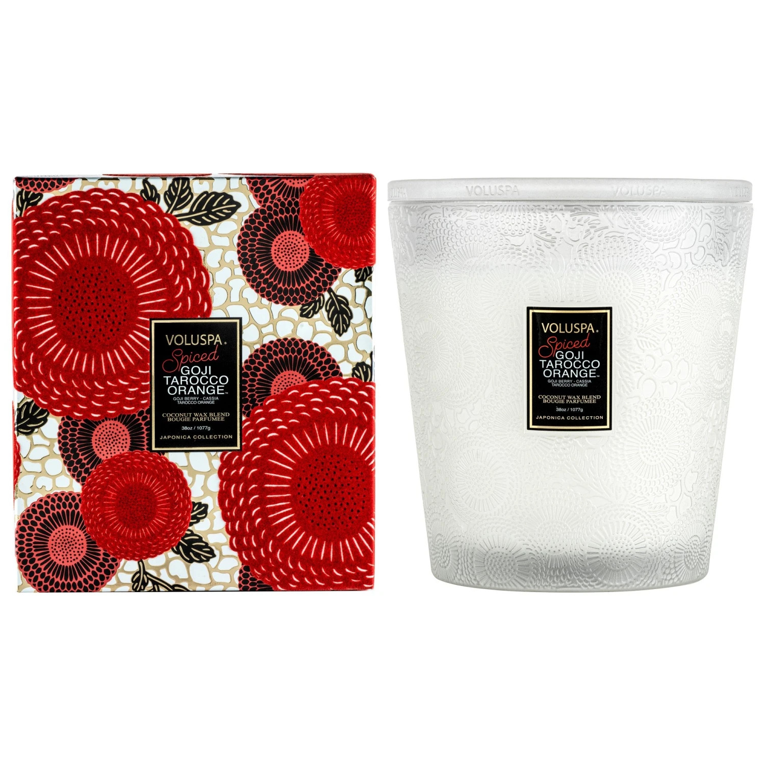 Voluspa Spiced Goji Tarocco Orange - 3 Wick Hearth Candle 4 Voluspa Spiced Goji Tarocco Orange - 3 Wick Hearth Candle - Image 2